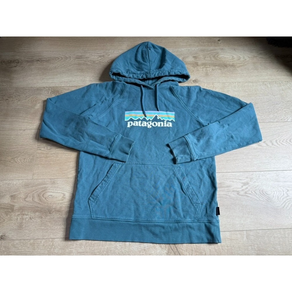Patagonia Worn Wear W's Pastel P-6 Logo Organic Cotton Hoodie regular fit size M